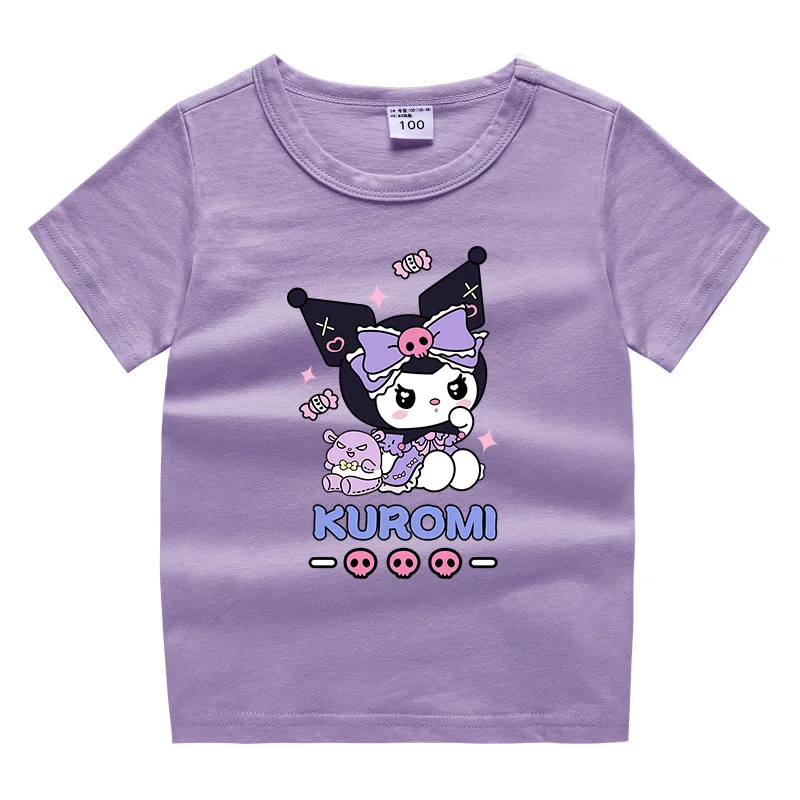 2024 Kuromi Kawaii New Children's Summer Short Sleeve T-shirt Boys and Girls Cotton Base Shirt Baby Half Sleeve Children's Top
2024 Kuromi Kawaii New Children's Summer Short Sleeve T-shirt Boys and Girls Cotton Base Shirt Baby Half Sleeve Children's Top