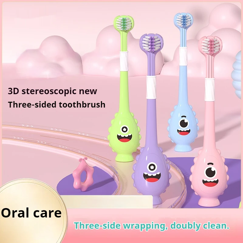 2/4/8 Pieces of Random Colors Are Suitable for Kidsren Aged 3-12 Years Old. Three-Sided Toothbrush, Soft-Bristled Toothbrush, 360-Degree Wrapped Deep Cleaning, Fashionable Monster Cartoon Shape *Children's Cartoon Toothbrush, Super Soft Bristles, Suitable
2/4/8 Pieces of Random Colors Are Suitable for Kidsren Aged 3-12 Years Old. Three-Sided Toothbrush, Soft-Bristled Toothbrush, 360-Degree Wrapped Deep Cleaning, Fashionable Monster Cartoon Shape *Children's Cartoon Toothbrush, Super Soft Bristles, Suitable