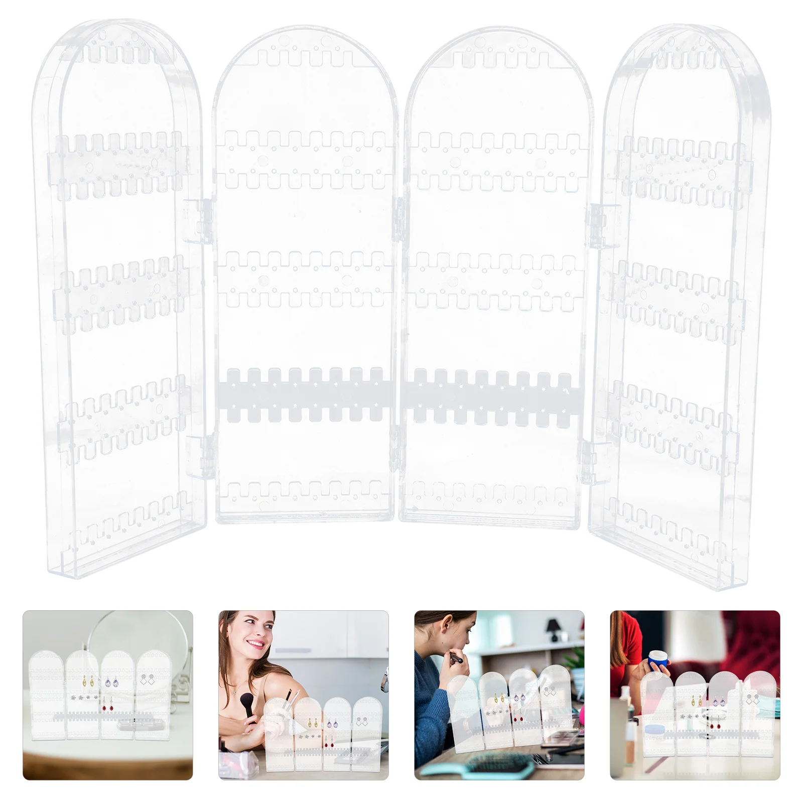 Foldable Earring Display Stand Plastic Jewelry Organizer Hanging Holder Necklace Storage Rack Desktop Display Organizer
Foldable Earring Display Stand Plastic Jewelry Organizer Hanging Holder Necklace Storage Rack Desktop Display Organizer