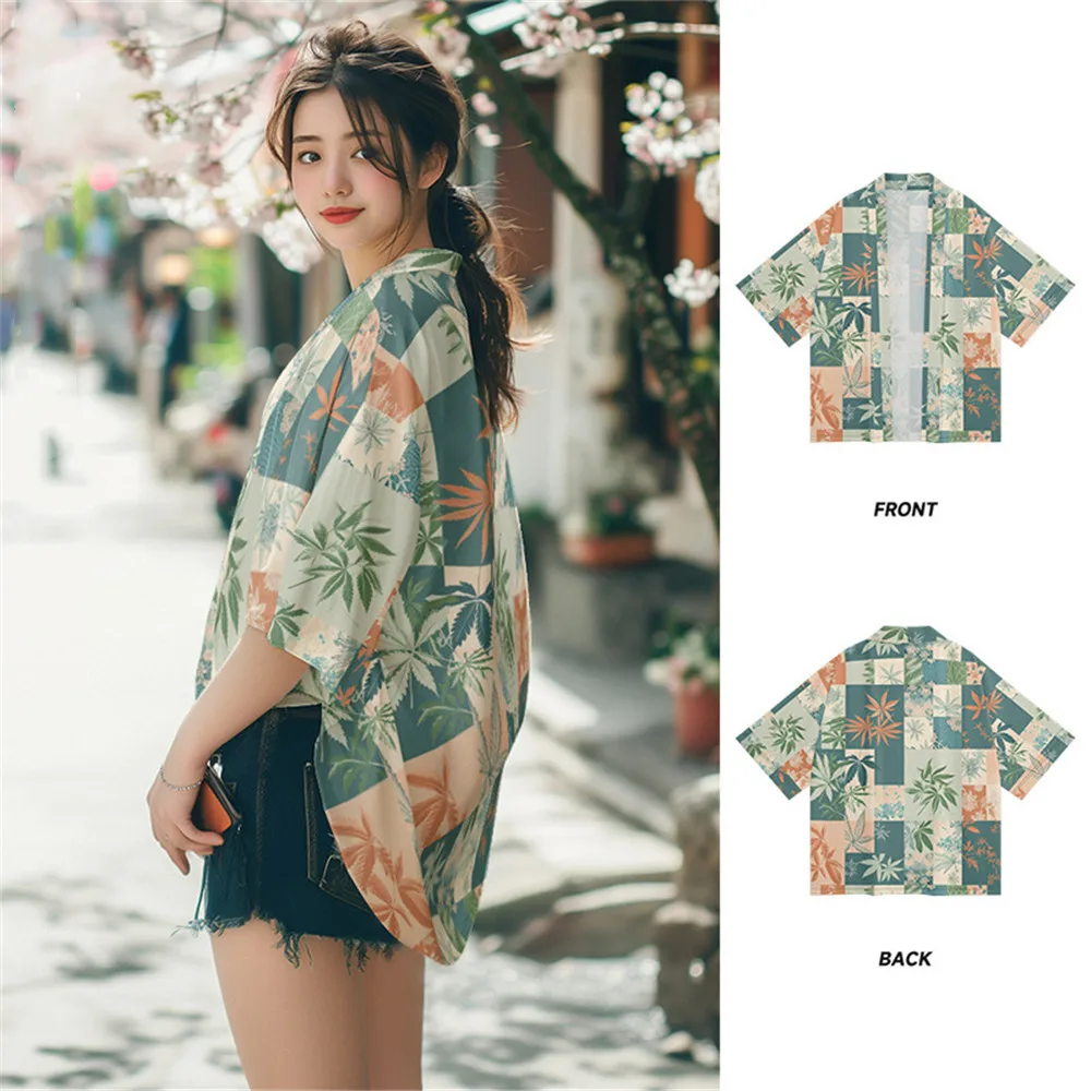 Fashion Flower Print Kimono Woman Cardigan Shirt Vintage Japanese Yukata Female Summer Streetwear Beach Robe Clothes
Fashion Flower Print Kimono Woman Cardigan Shirt Vintage Japanese Yukata Female Summer Streetwear Beach Robe Clothes
