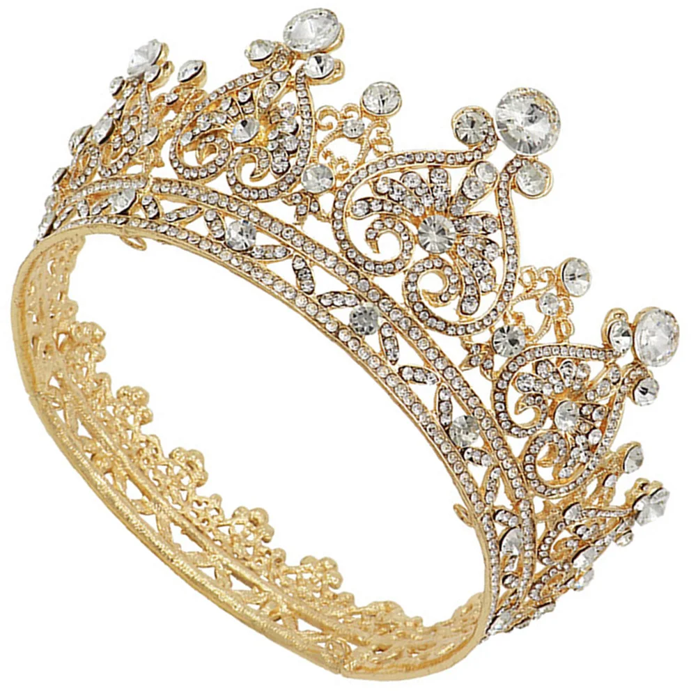 1Pcs Bridal Headdress Alloy Rhinestone Decorated Round Crown Hair Clip for Wedding Ceremony Party Wear Rhinestone Crown
1Pcs Bridal Headdress Alloy Rhinestone Decorated Round Crown Hair Clip for Wedding Ceremony Party Wear Rhinestone Crown