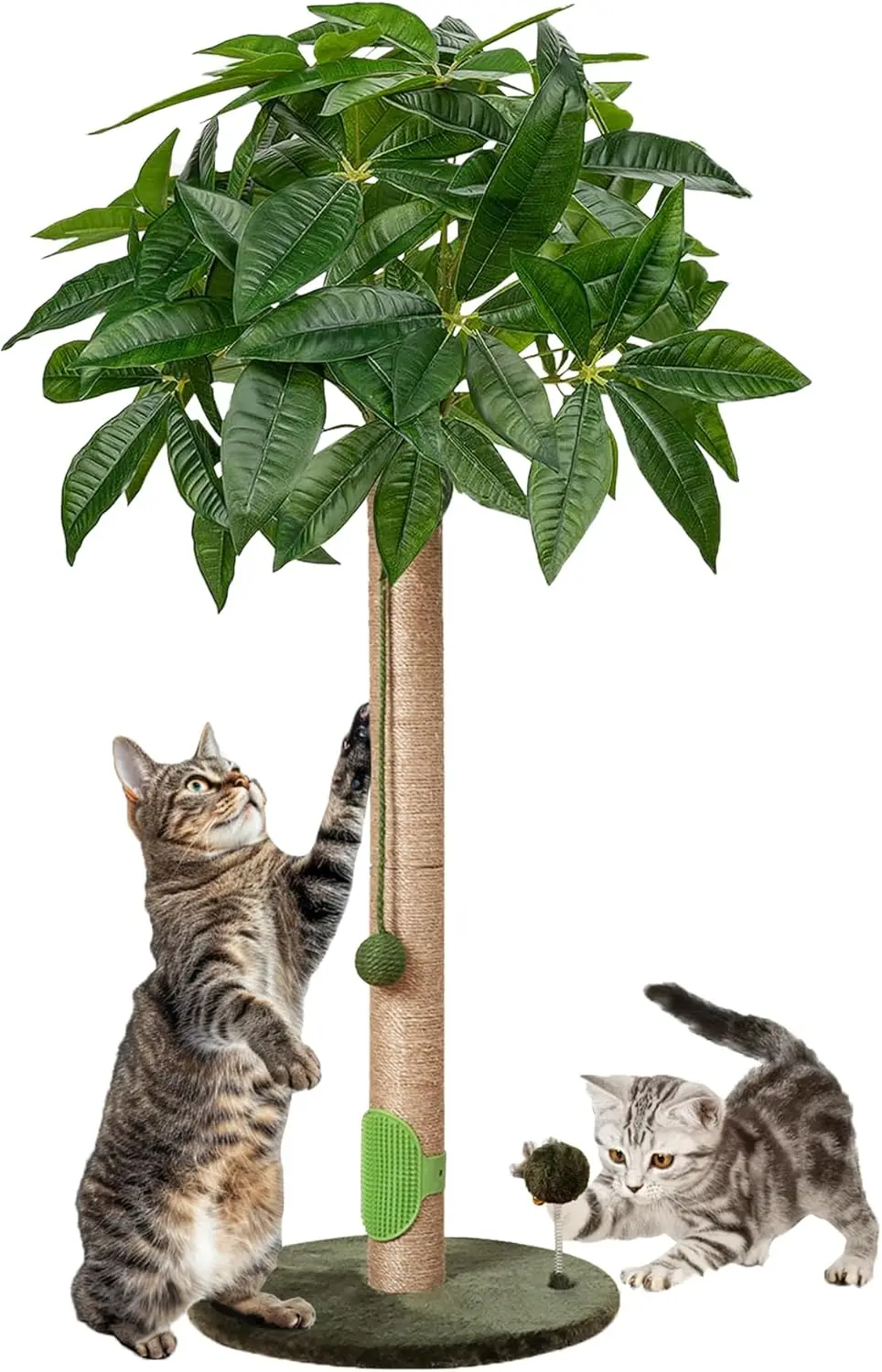 Cat Scratching Post 33" Tall Sisal Rope Cat Scratcher for Indoor Cats with Cat Toys Interactive Ball Self Groomer for Ki
Cat Scratching Post 33" Tall Sisal Rope Cat Scratcher for Indoor Cats with Cat Toys Interactive Ball Self Groomer for Ki