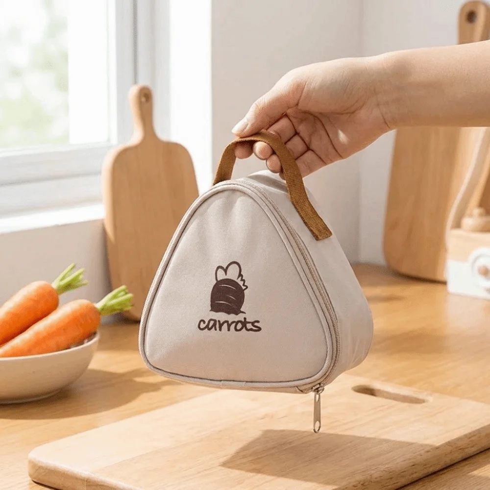 Triangular Shape Portable Breakfast Bag Waterproof Material Small Size Insulated Lunch Bag Thickened Design Handheld Style
Triangular Shape Portable Breakfast Bag Waterproof Material Small Size Insulated Lunch Bag Thickened Design Handheld Style