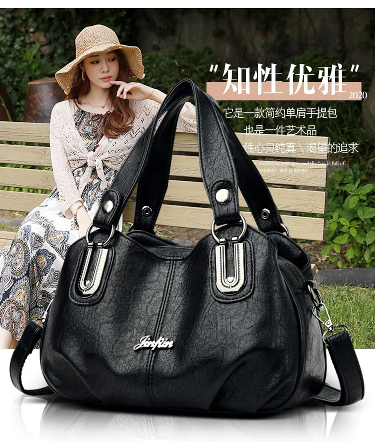 High-Quality Women Soft Leather Casual Tote Bag Compartment Shoulder Handbag Commute Shopping Trips Casual Outings
High-Quality Women Soft Leather Casual Tote Bag Compartment Shoulder Handbag Commute Shopping Trips Casual Outings
