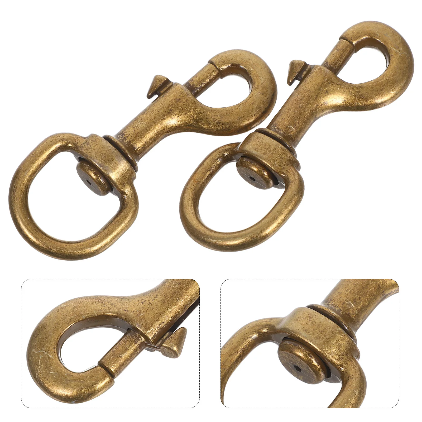 2Pcs Universal Pet Harness Accessories Corrosion Resistant Traction Hook with Rotating Joint for Dog Cat Leash Setup Bronze
2Pcs Universal Pet Harness Accessories Corrosion Resistant Traction Hook with Rotating Joint for Dog Cat Leash Setup Bronze