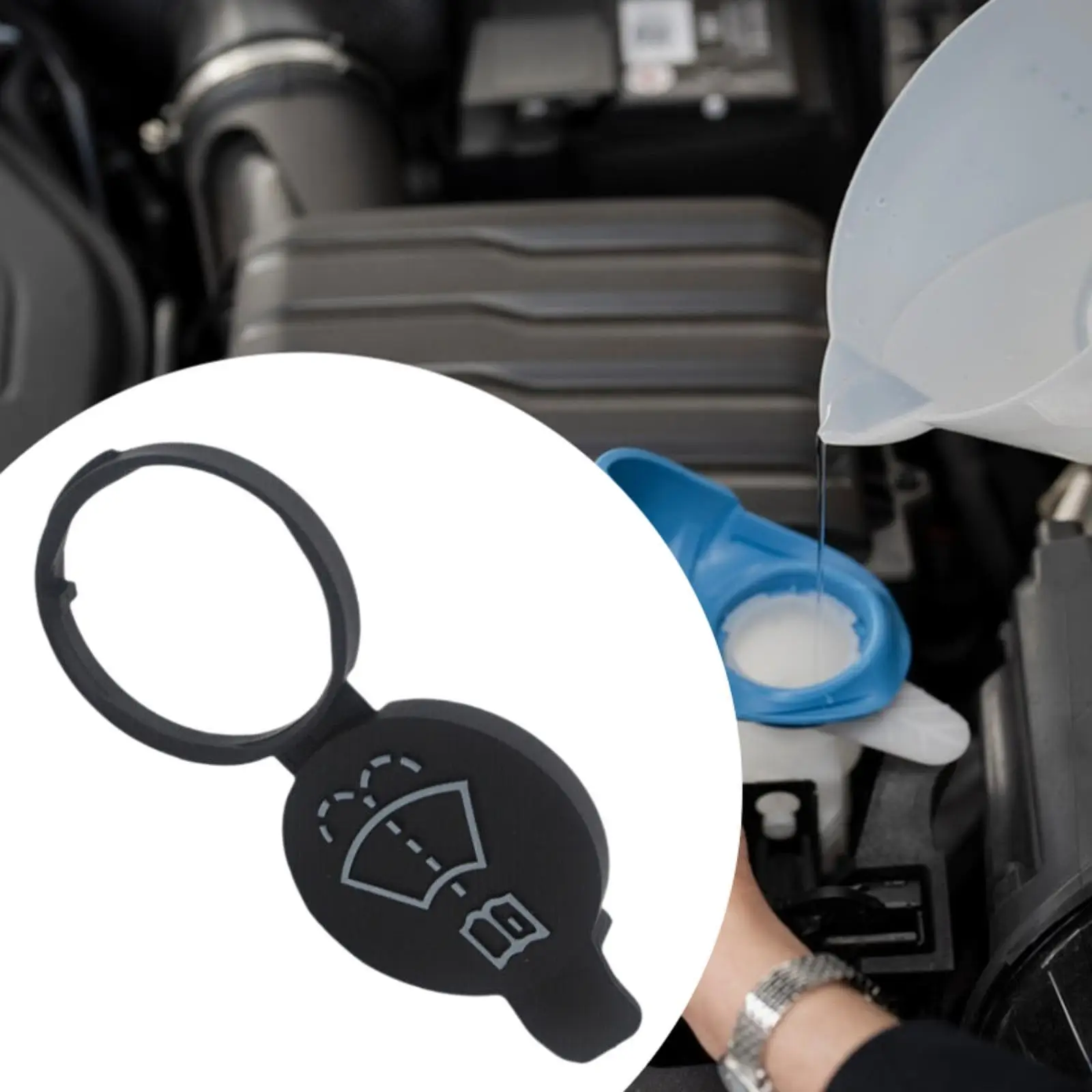Car Glass Washer Tank Bottle Cap Cover Replacement Parts for Windshield Wiper Fluid for Astra J K Corsa E Insignia Adam
Car Glass Washer Tank Bottle Cap Cover Replacement Parts for Windshield Wiper Fluid for Astra J K Corsa E Insignia Adam