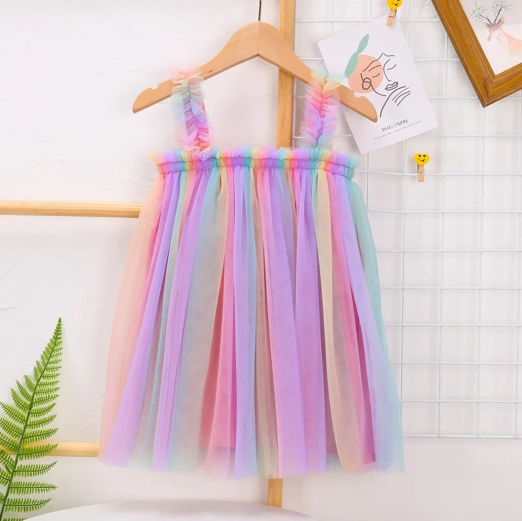 baby dresses Summer new Baby dresses girls suspender mesh skirt dress children mesh skirt princess skirt rainbow fluffy skirt
baby dresses Summer new Baby dresses girls suspender mesh skirt dress children mesh skirt princess skirt rainbow fluffy skirt