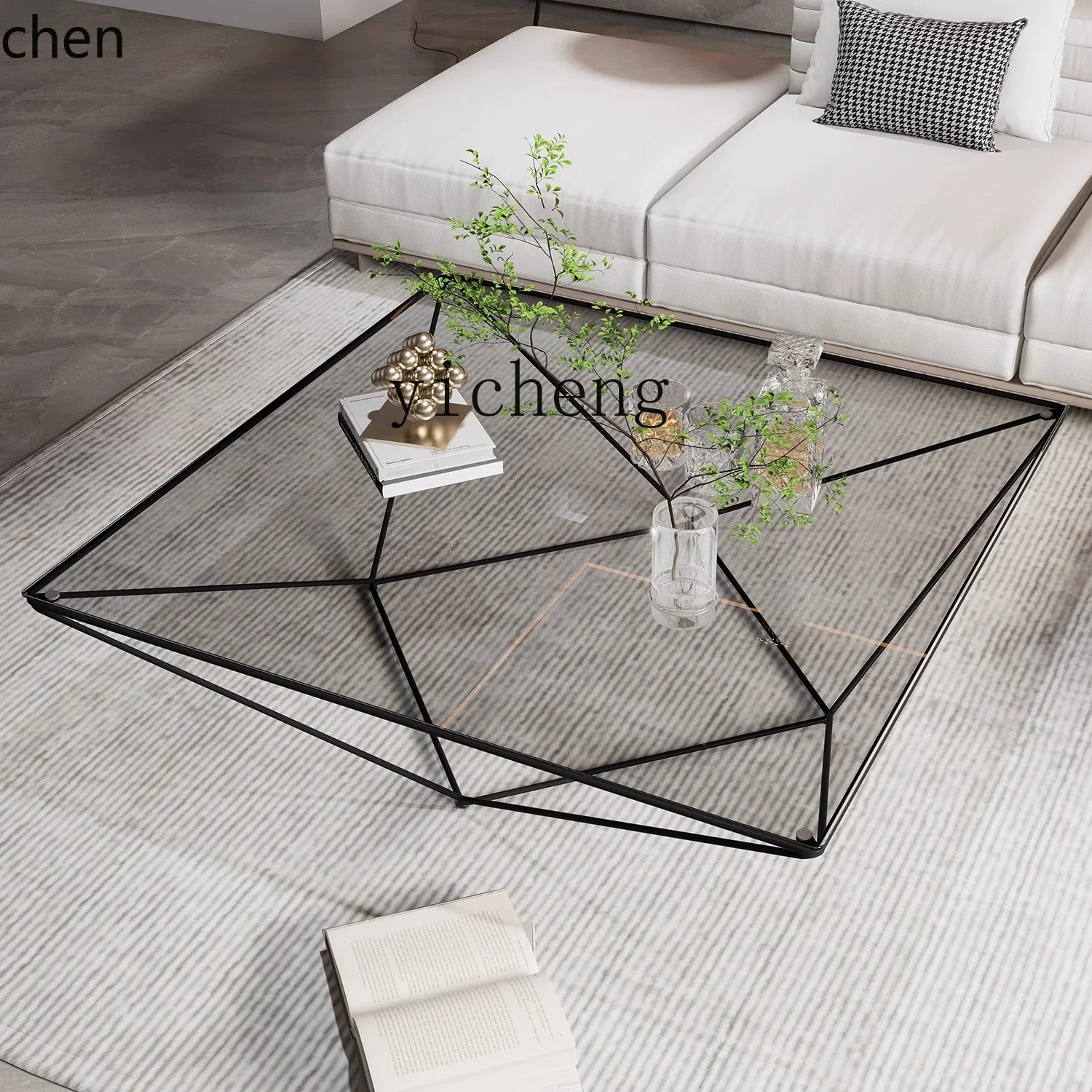 W5.19 Glass Coffee Table for Living Room Home Minimalist High-end Feel Hotel Club Sales Office
W5.19 Glass Coffee Table for Living Room Home Minimalist High-end Feel Hotel Club Sales Office