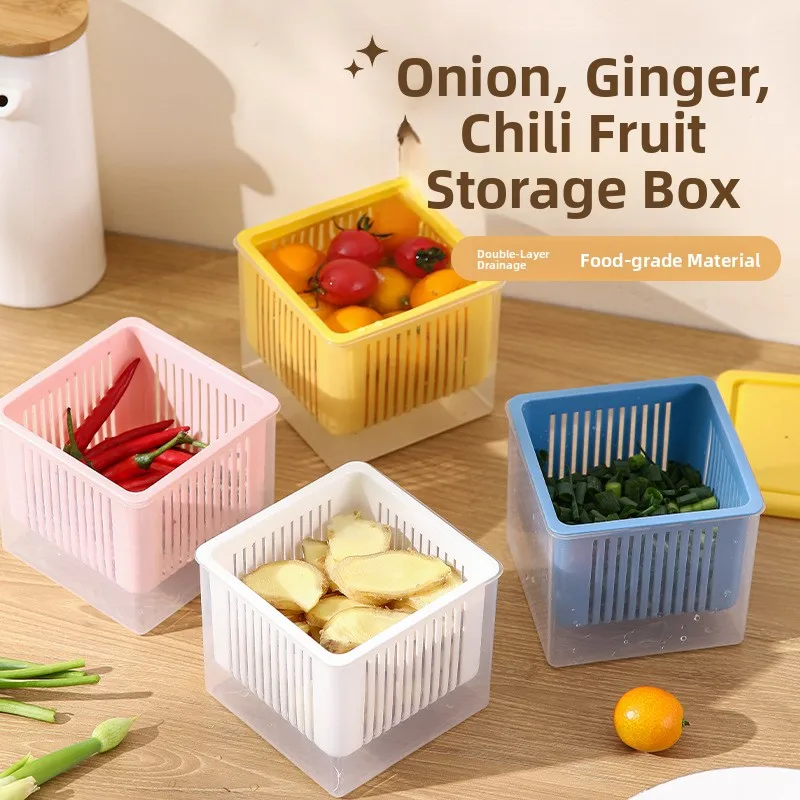 Kitchen Food Storage Box Refrigerator Onion Flower Preservation Sealed Fruit Organizer Freezer Food Storage Conta...
Kitchen Food Storage Box Refrigerator Onion Flower Preservation Sealed Fruit Organizer Freezer Food Storage Conta...