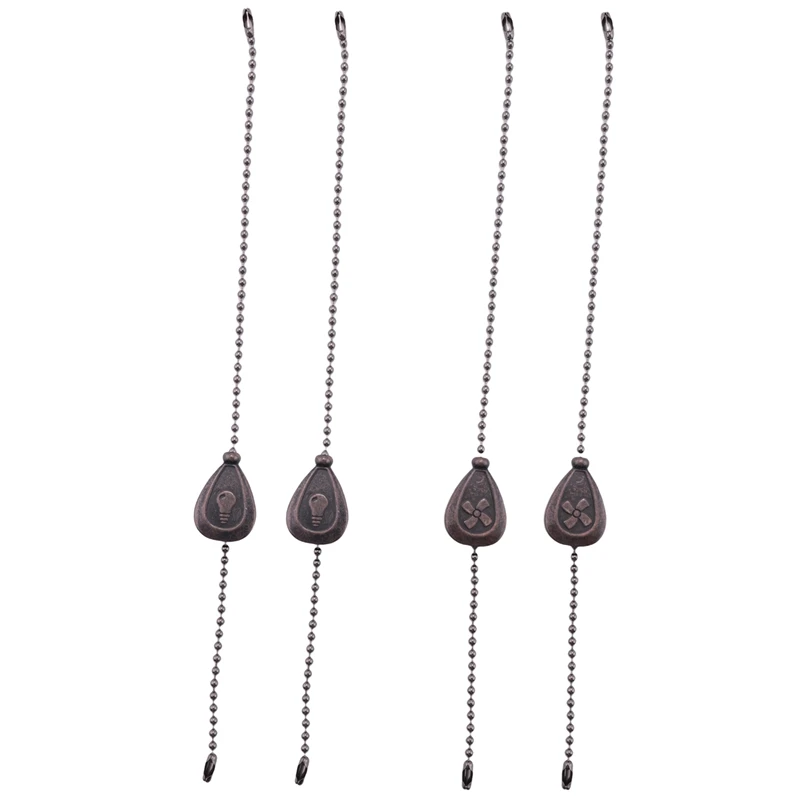 4Pcs Bronze Ceiling Fan Pull Chain Set, Decorative Fan Pull Chain Pendant Extension, Lighting & Fan Beaded Ball Fan Pull
4Pcs Bronze Ceiling Fan Pull Chain Set, Decorative Fan Pull Chain Pendant Extension, Lighting & Fan Beaded Ball Fan Pull