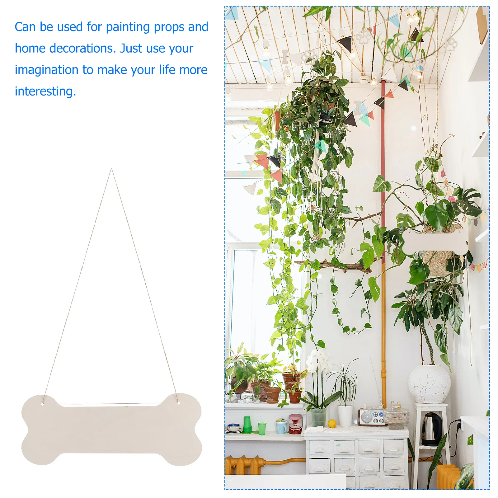 20pcs Wooden Dog Bone Hanging Decorations Smooth Natural Surface Diy Crafts Home Decor Signs Unprocessed Wood Plaque
20pcs Wooden Dog Bone Hanging Decorations Smooth Natural Surface Diy Crafts Home Decor Signs Unprocessed Wood Plaque