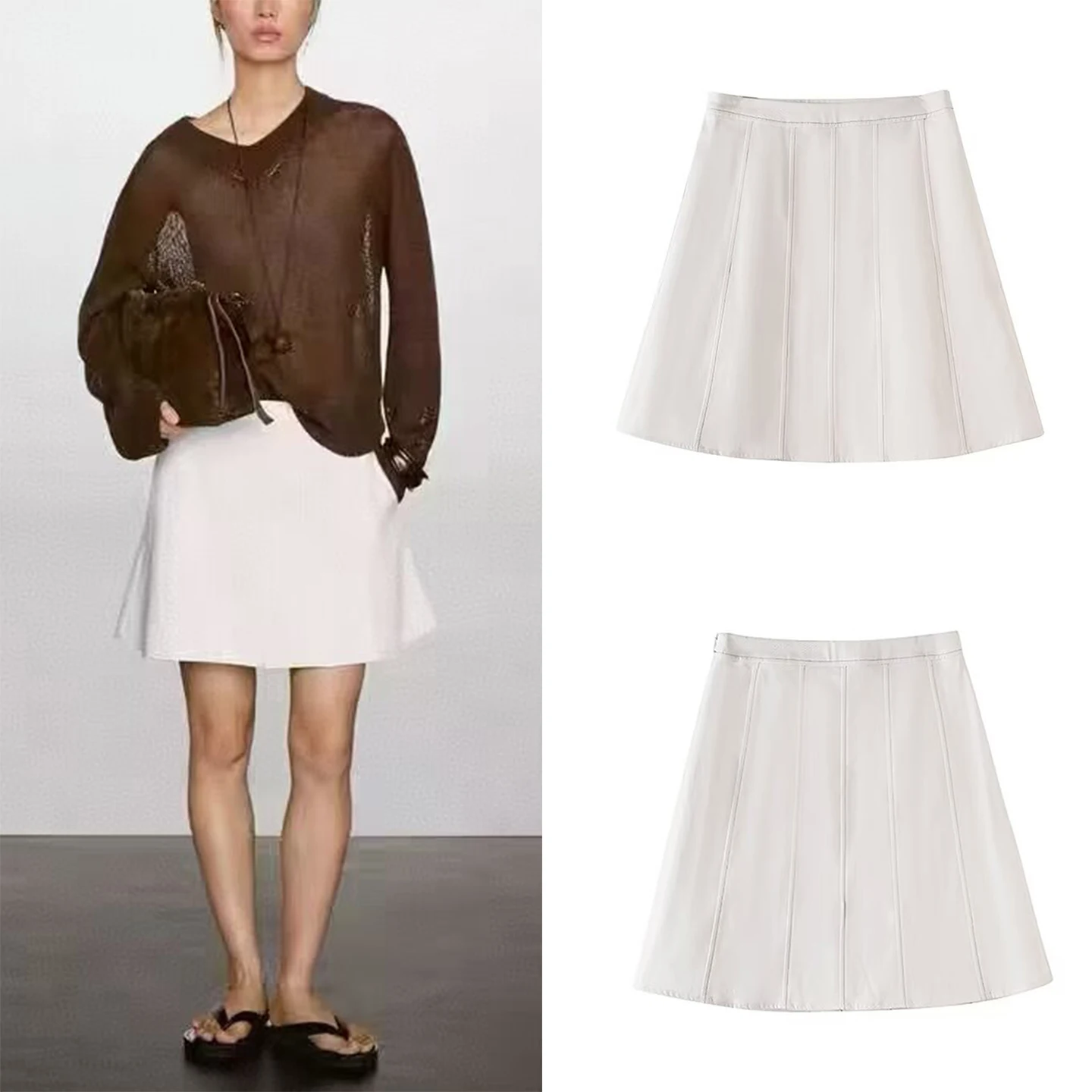 Повседневная юбка трапециевидной формы с высокой талией, женская джинсовая юбка, универсальная осень 2024, Новое поступление, повседневная одежда из полиэфирного волокна
Повседневная юбка трапециевидной формы с высокой талией, женская джинсовая юбка, универсальная осень 2024, Новое поступление, повседневная одежда из полиэфирного волокна