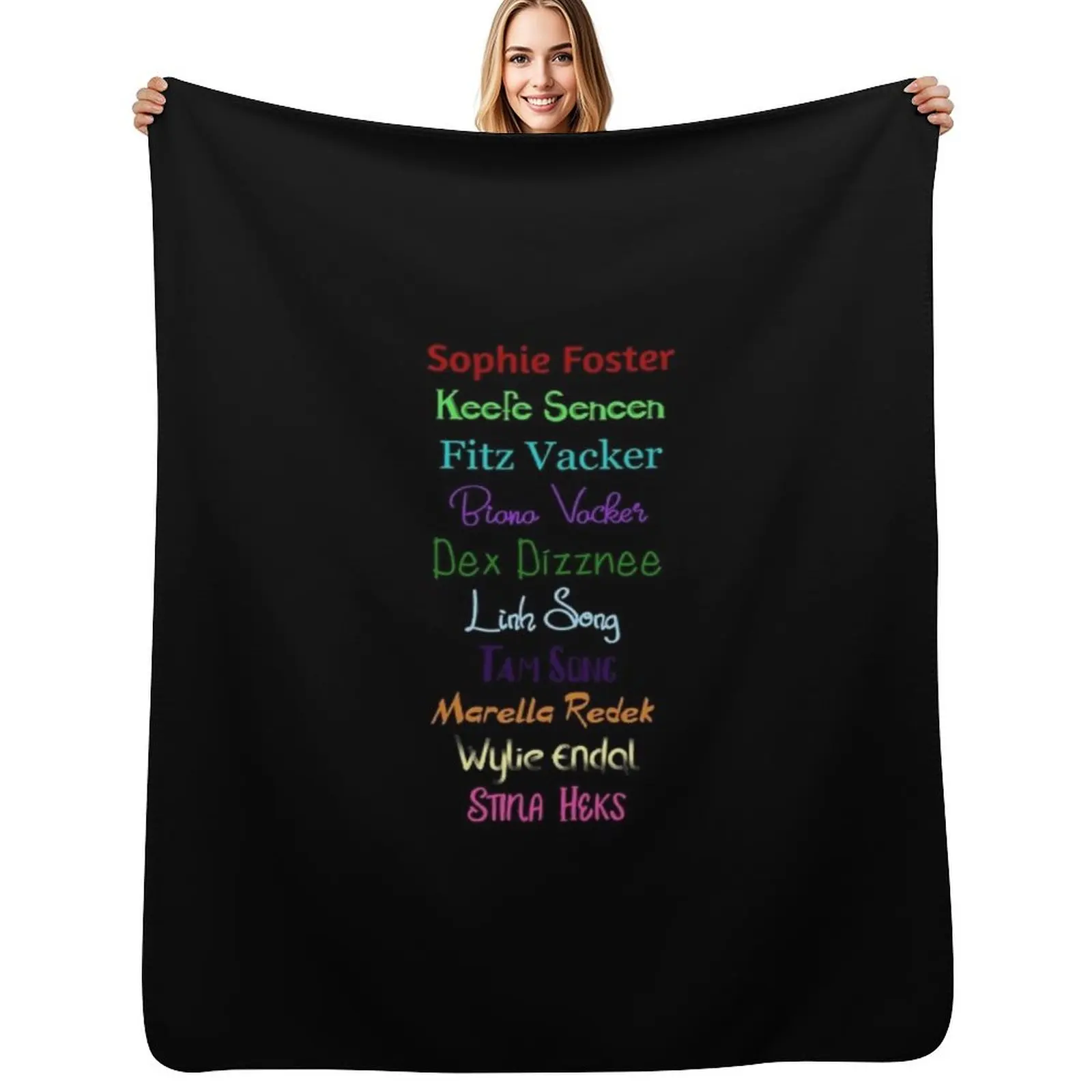 Kotlc Main Character Names Lightweight Hoodie Throw Blanket Luxury Designer Winter beds Extra Large Throw Cute Blankets
Kotlc Main Character Names Lightweight Hoodie Throw Blanket Luxury Designer Winter beds Extra Large Throw Cute Blankets