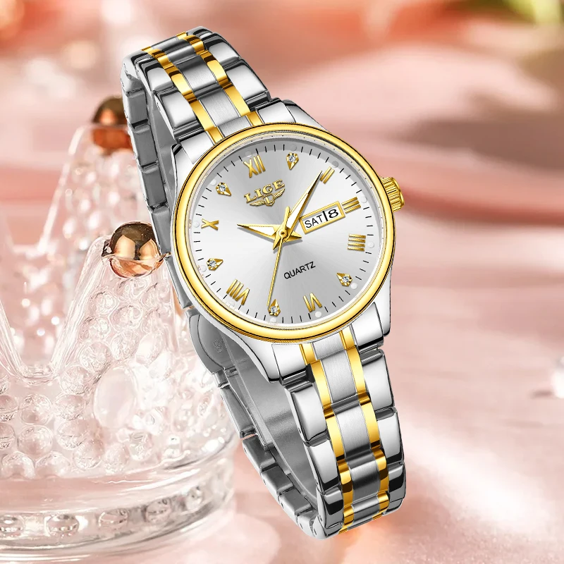 New Fashion LIGE Quartz Women Watch Waterproof Luxury Brand Retro Stainless Watches for Woman Auto Date Diamond Dial Clock Gifts
New Fashion LIGE Quartz Women Watch Waterproof Luxury Brand Retro Stainless Watches for Woman Auto Date Diamond Dial Clock Gifts