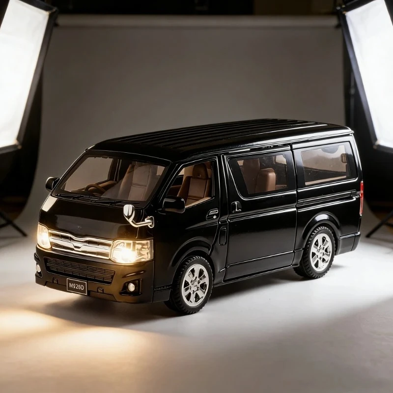 Масштабная модель автомобиля Hiace Vellfire 1:32, игрушечная машинка с открывающимися дверями, звуком и светом, инерционная, из сплава, для детей, праздничный подарок
Масштабная модель автомобиля Hiace Vellfire 1:32, игрушечная машинка с открывающимися дверями, звуком и светом, инерционная, из сплава, для детей, праздничный подарок