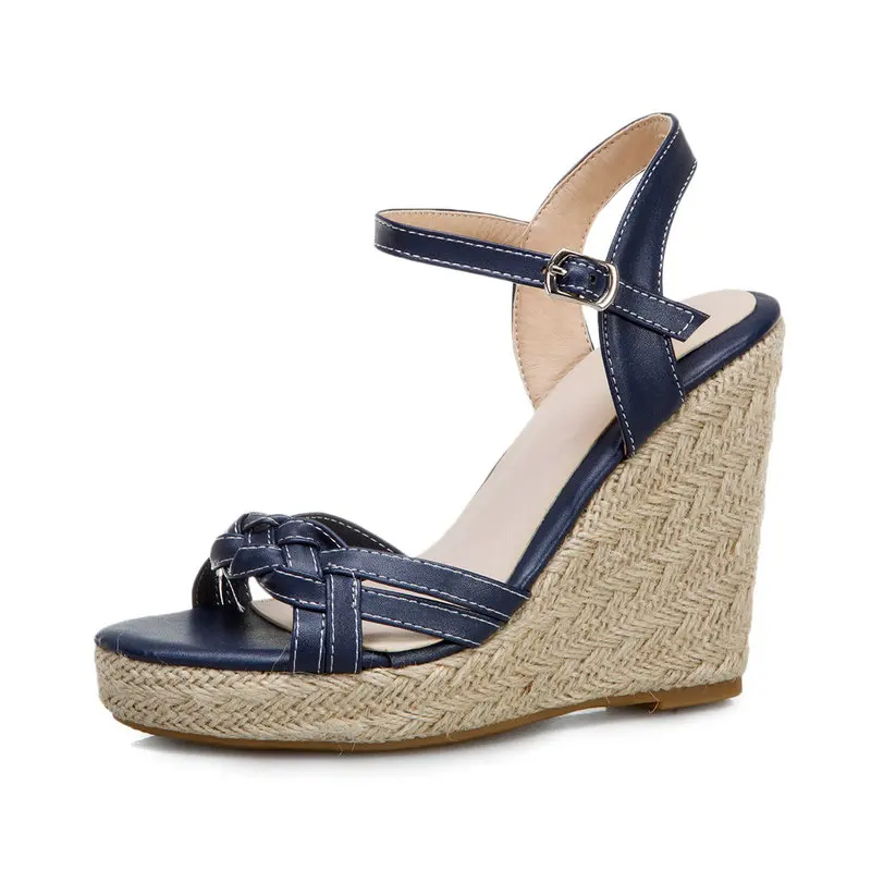 Navy Blue Red Yellow Open Toe Casual Leisure Woman Summer Shoes Ankle Wrap Espadrilles Platform Wedges High Heels Sandals
Navy Blue Red Yellow Open Toe Casual Leisure Woman Summer Shoes Ankle Wrap Espadrilles Platform Wedges High Heels Sandals