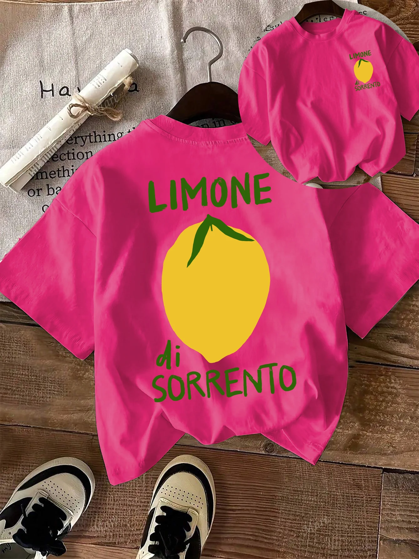 Lemon Di Sorrento Fruit Printed T-Shirt Womens Summer Cotton T Shirts All-Match Casual Short Sleeve Y2K Crewneck Streetwear
Lemon Di Sorrento Fruit Printed T-Shirt Womens Summer Cotton T Shirts All-Match Casual Short Sleeve Y2K Crewneck Streetwear