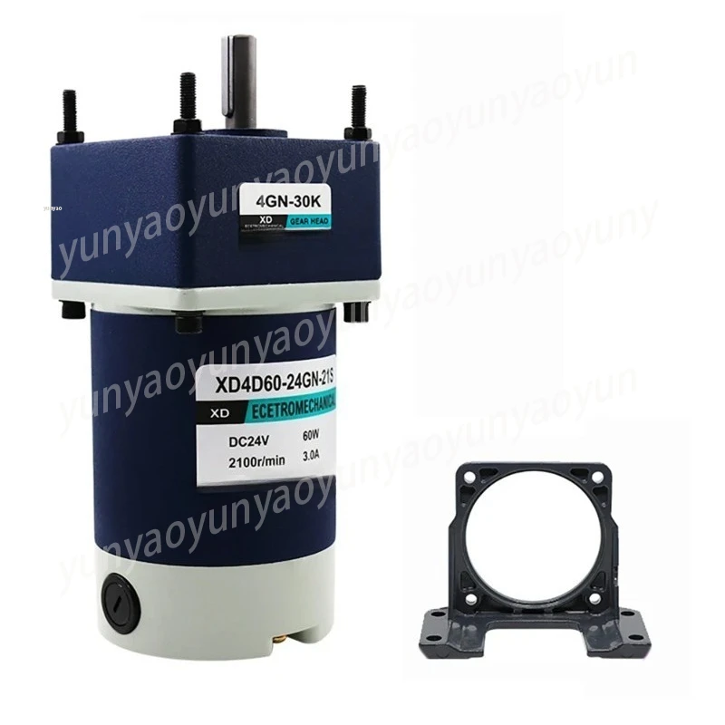 60W DC Gear Motor Mini High Torque Gearbox Worm Gear Reducer DIY High-power Geared Motor 12V/24V with Bracket
60W DC Gear Motor Mini High Torque Gearbox Worm Gear Reducer DIY High-power Geared Motor 12V/24V with Bracket