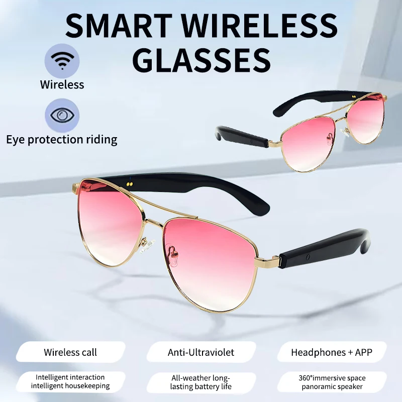 LIGE New Men Fashion Smart Glasses Headset Wireless Bluetooth Sunglasses Music Outdoor Sport Waterproof Anti-UV Women's Glasses 
LIGE New Men Fashion Smart Glasses Headset Wireless Bluetooth Sunglasses Music Outdoor Sport Waterproof Anti-UV Women's Glasses