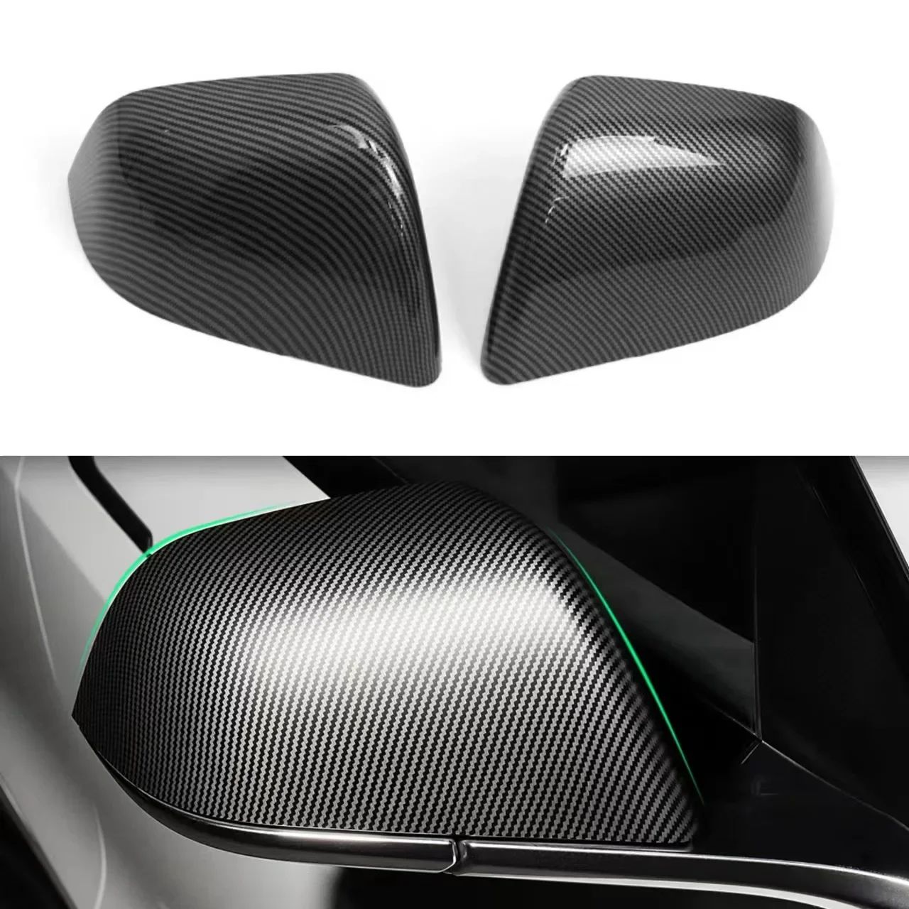 Carbon Fiber Car Accessories ABS 2Pcs Side Mirror Cover for Tesla Model Y 2019-2022 Rearview Mirror Cover Cap
Carbon Fiber Car Accessories ABS 2Pcs Side Mirror Cover for Tesla Model Y 2019-2022 Rearview Mirror Cover Cap