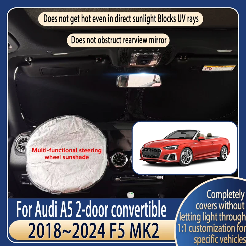 Steering wheel Car Sun Visor For Audi A5 2-door convertible 2018~2024 Summer Cooling Accessories Front Windshield Sunshad Heat
Steering wheel Car Sun Visor For Audi A5 2-door convertible 2018~2024 Summer Cooling Accessories Front Windshield Sunshad Heat