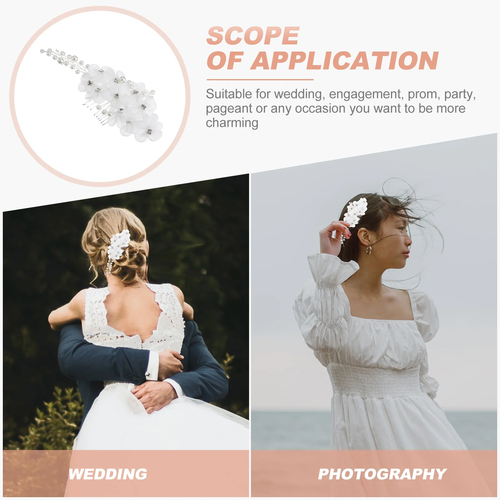 Flower Pearl Rhinestone Wedding Hairpin Hair Clip Bridal Accessory Alligator Clip for Wedding Engagement Prom Bridal Hair Pin
Flower Pearl Rhinestone Wedding Hairpin Hair Clip Bridal Accessory Alligator Clip for Wedding Engagement Prom Bridal Hair Pin