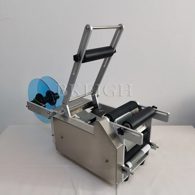 Labeling Machine With Date Code Printing Circular Glass Wine Bottle Label Pasting Machine