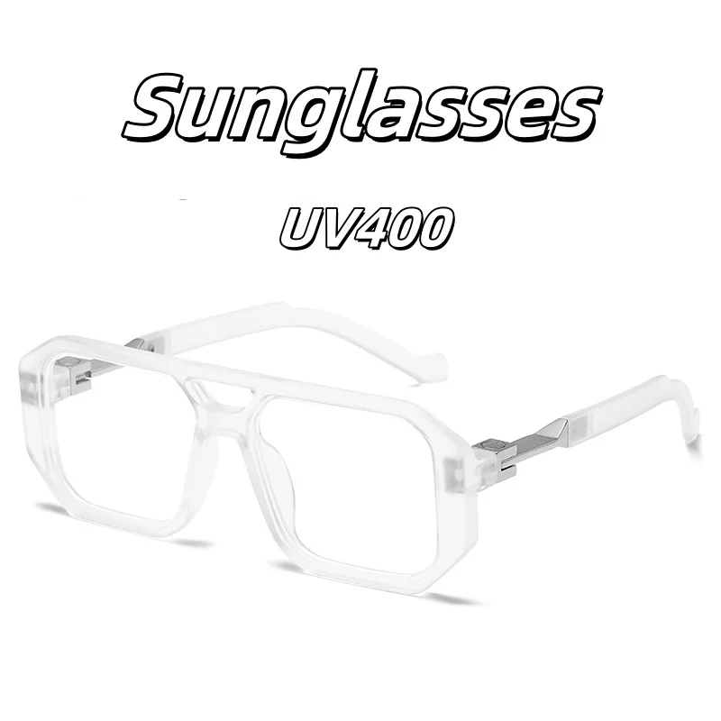 Trendy Retro Artistic Modern Double Beam Box Sunglasses Women's Fashion Street Photography Trend Versatile Glasses UV400
Trendy Retro Artistic Modern Double Beam Box Sunglasses Women's Fashion Street Photography Trend Versatile Glasses UV400