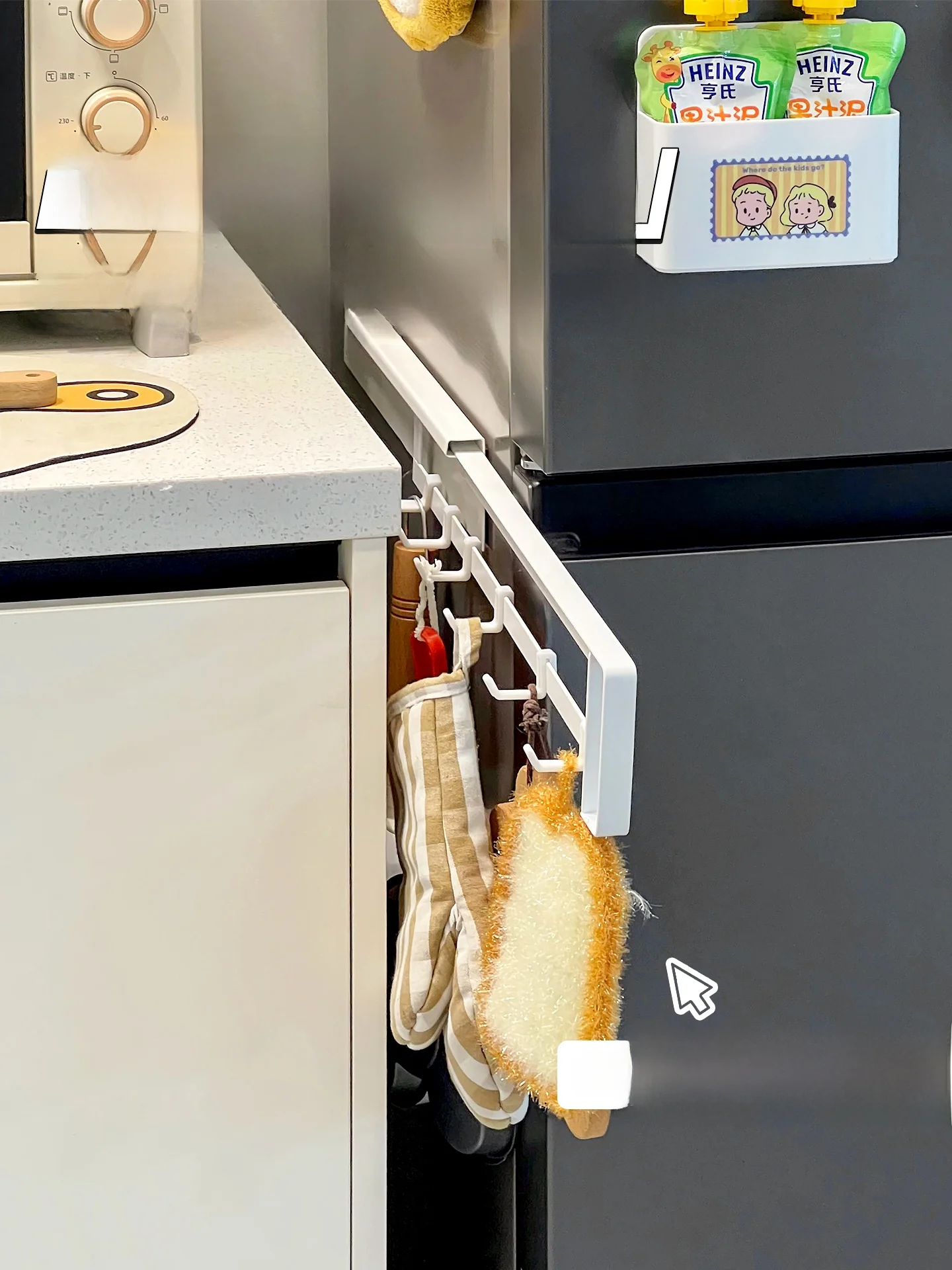 Kitchen elf Storage Ra Refrigerator Side Hanging Pot Spoon Holder Carbon Steel Kitchen Accories Organizer Ra
Kitchen elf Storage Ra Refrigerator Side Hanging Pot Spoon Holder Carbon Steel Kitchen Accories Organizer Ra