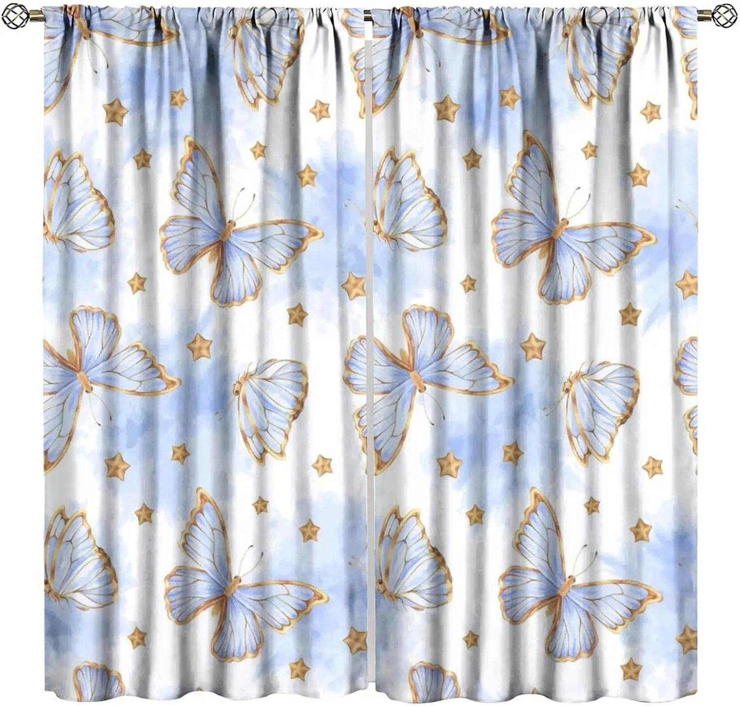 Dreamy Butterfly Star Curtain Watercolor Sky Print Bathroom Decor Celestial Bath Curtain for Home Decoration
Dreamy Butterfly Star Curtain Watercolor Sky Print Bathroom Decor Celestial Bath Curtain for Home Decoration