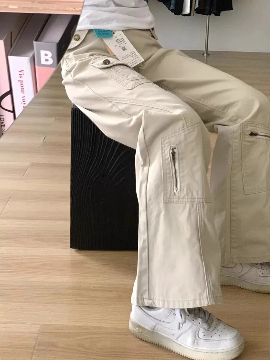 American Style High Waist Wide Leg Jeans Women's Spring Autumn plus Size Loose Slimming Floor Length Trousers Workwear
American Style High Waist Wide Leg Jeans Women's Spring Autumn plus Size Loose Slimming Floor Length Trousers Workwear