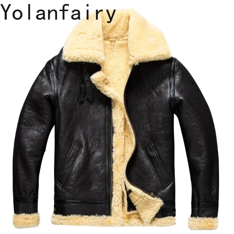 YOLANFAIRY оригинальное пальто из чистой овчины, зимняя мужская одежда, пальто из натуральной кожи, мужская куртка из натурального меха, плотная одежда больших размеров
YOLANFAIRY оригинальное пальто из чистой овчины, зимняя мужская одежда, пальто из натуральной кожи, мужская куртка из натурального меха, плотная одежда больших размеров