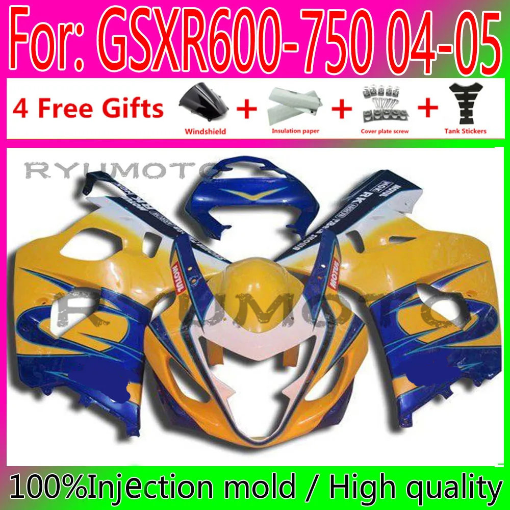 New ABS Motorcycle Injection Mold Fairing For Suzuki GSXR600 GSXR750 GSXR 600 750 K4 2004 2005 04 05 Fairings
New ABS Motorcycle Injection Mold Fairing For Suzuki GSXR600 GSXR750 GSXR 600 750 K4 2004 2005 04 05 Fairings