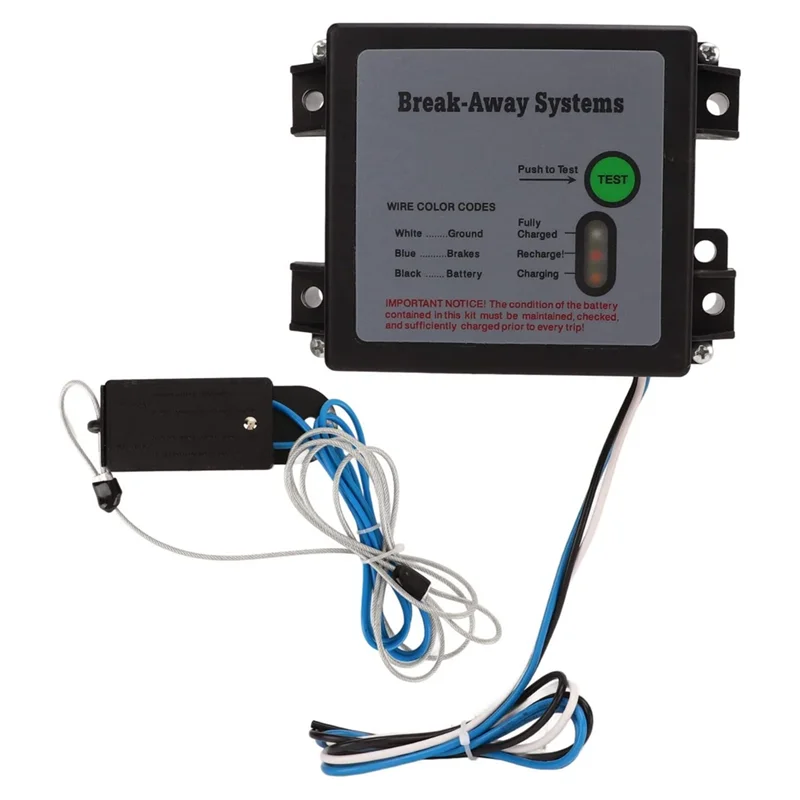 Trailer Brakes Breakaway Kit, LED Trailer Breakaway Kit Test Breakaway System Universal for Vehicle
Trailer Brakes Breakaway Kit, LED Trailer Breakaway Kit Test Breakaway System Universal for Vehicle