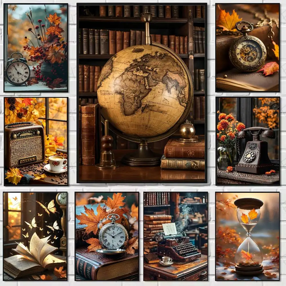 Leisure Autumn Time Brown Retro Poster Home Living Bed Room Bar Hallway Sticky Wall Art Printing Waterproof Aesthetic Decor 
Leisure Autumn Time Brown Retro Poster Home Living Bed Room Bar Hallway Sticky Wall Art Printing Waterproof Aesthetic Decor