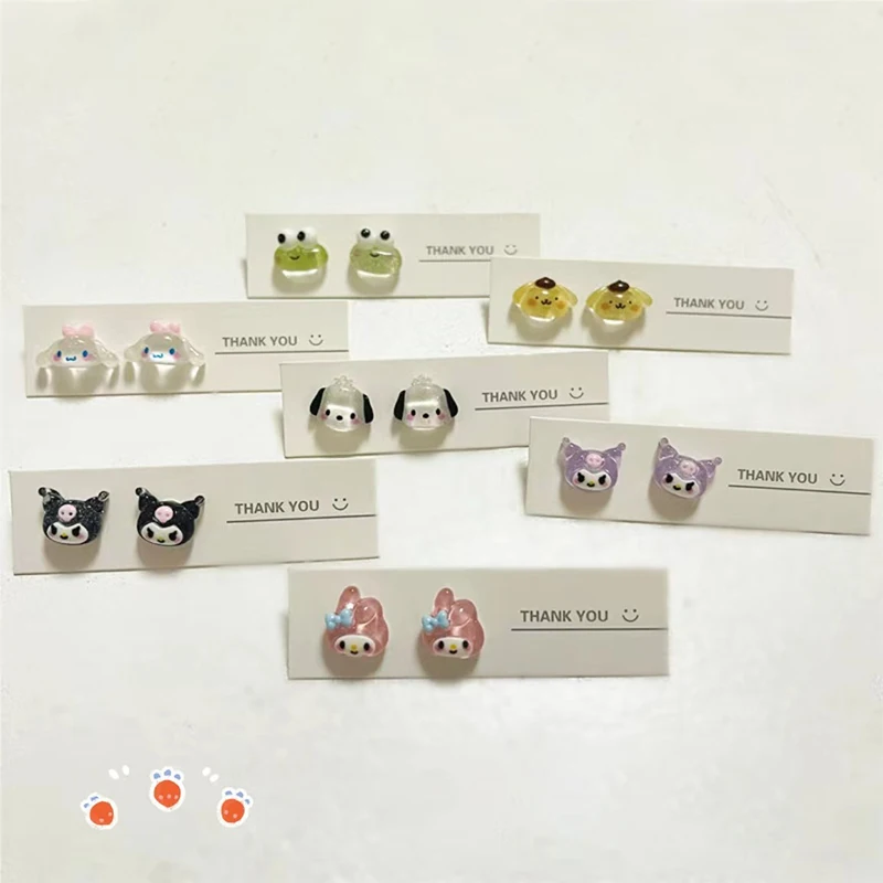 Sanrio Earrings Kuromi Cinnamoroll My Melody Pompompurin Plastic Harajuku Style Earrings Set Kawaii Cute Soft Girl Mini Earrings
Sanrio Earrings Kuromi Cinnamoroll My Melody Pompompurin Plastic Harajuku Style Earrings Set Kawaii Cute Soft Girl Mini Earrings