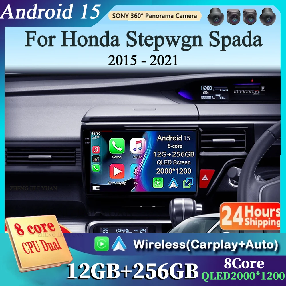 For Honda Stepwgn Spada 5 2015 - 2021 Android 15 Car Radio GPS Navigation QLED Carplay Auto Multimedia Stereo Player BT WIFI 4G
For Honda Stepwgn Spada 5 2015 - 2021 Android 15 Car Radio GPS Navigation QLED Carplay Auto Multimedia Stereo Player BT WIFI 4G