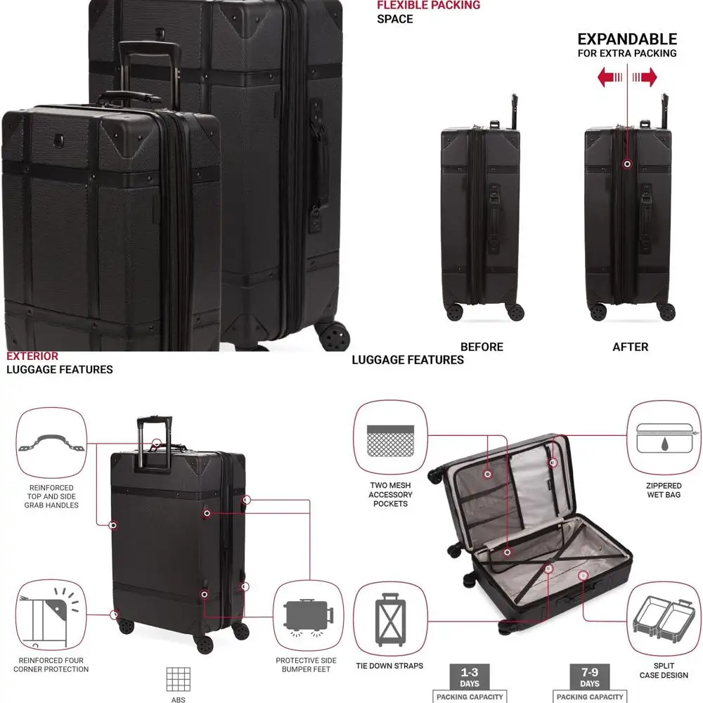 SwissGear 7739 Набор чемоданов Blush из 2 предметов с твердым спиннером (19 и 26)
SwissGear 7739 Набор чемоданов Blush из 2 предметов с твердым спиннером (19 и 26)