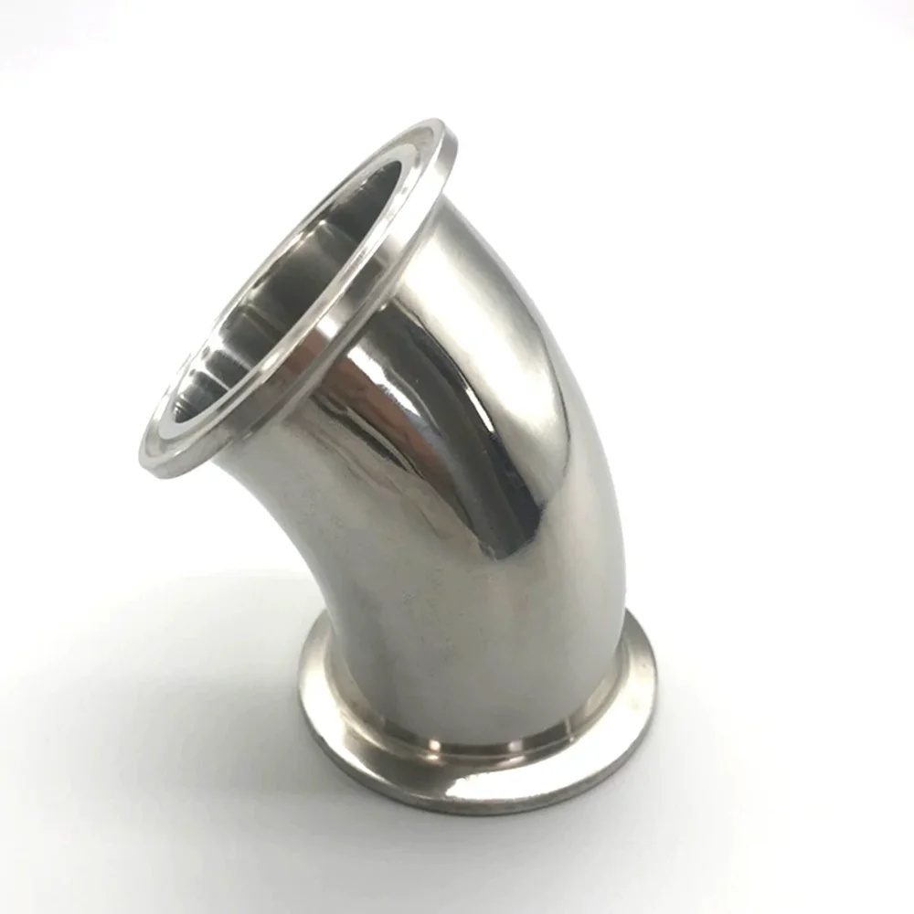 1-1/4" Stainless Steel 304 Tri Clamp OD 50.5mm Sanitary 45 Degree Elbow Pipe Fitting
1-1/4" Stainless Steel 304 Tri Clamp OD 50.5mm Sanitary 45 Degree Elbow Pipe Fitting
