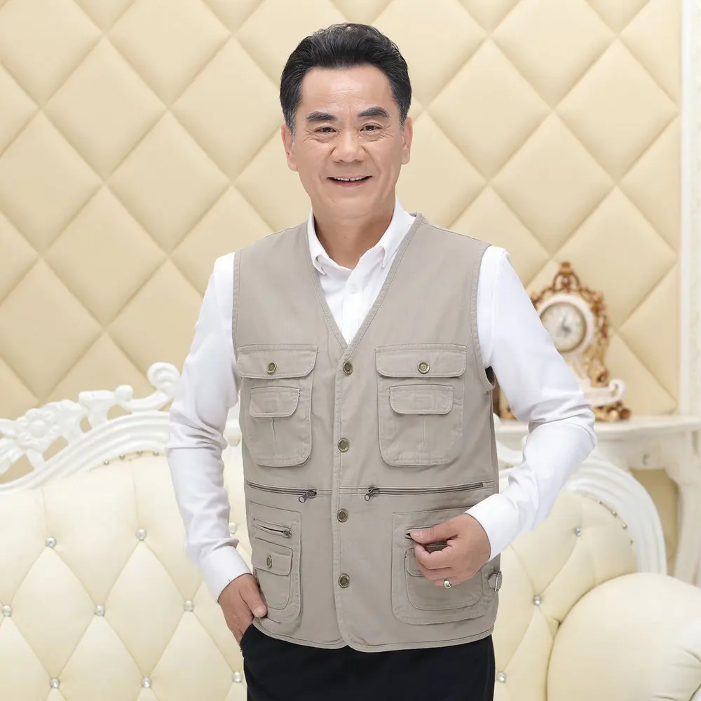 Man Casual Vests With Multi Function Pockets Design Herringbone Vests Waistcoat Male V-neck Herringbone Gilets Sleeveless Jacket
Man Casual Vests With Multi Function Pockets Design Herringbone Vests Waistcoat Male V-neck Herringbone Gilets Sleeveless Jacket