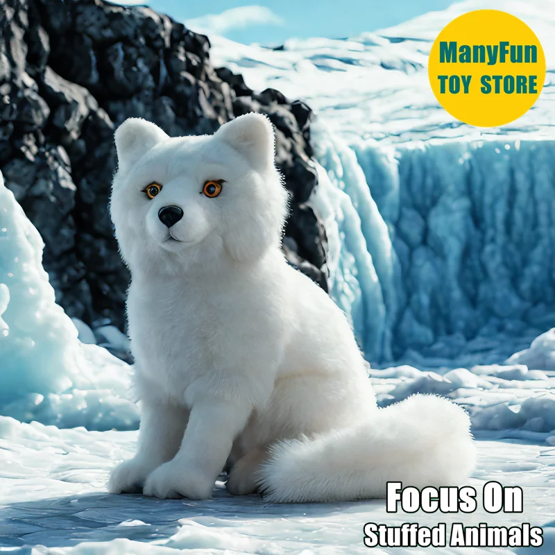 Lifelike Snow Fox Stuffed Animal, Realistic Arctic Fox Plush Toy, Soft White Polar Fox Doll, Cute Fluffy Plushie Gift Collectors
Lifelike Snow Fox Stuffed Animal, Realistic Arctic Fox Plush Toy, Soft White Polar Fox Doll, Cute Fluffy Plushie Gift Collectors