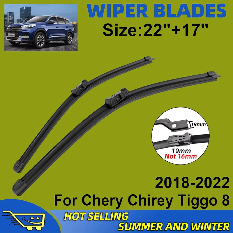 2PCS Wiper Blades Set Kit For Chery Chirey Tiggo 8 2018-2022 Front Windshield Brushes Windscreen Window Accessories
2PCS Wiper Blades Set Kit For Chery Chirey Tiggo 8 2018-2022 Front Windshield Brushes Windscreen Window Accessories
