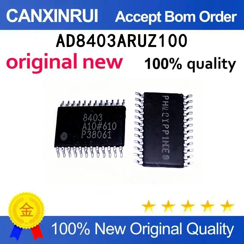 (5-100 PCS) Brand new original AD8403ARUZ100 AD8403 8403 TSSOP24 chip IC
(5-100 PCS) Brand new original AD8403ARUZ100 AD8403 8403 TSSOP24 chip IC
