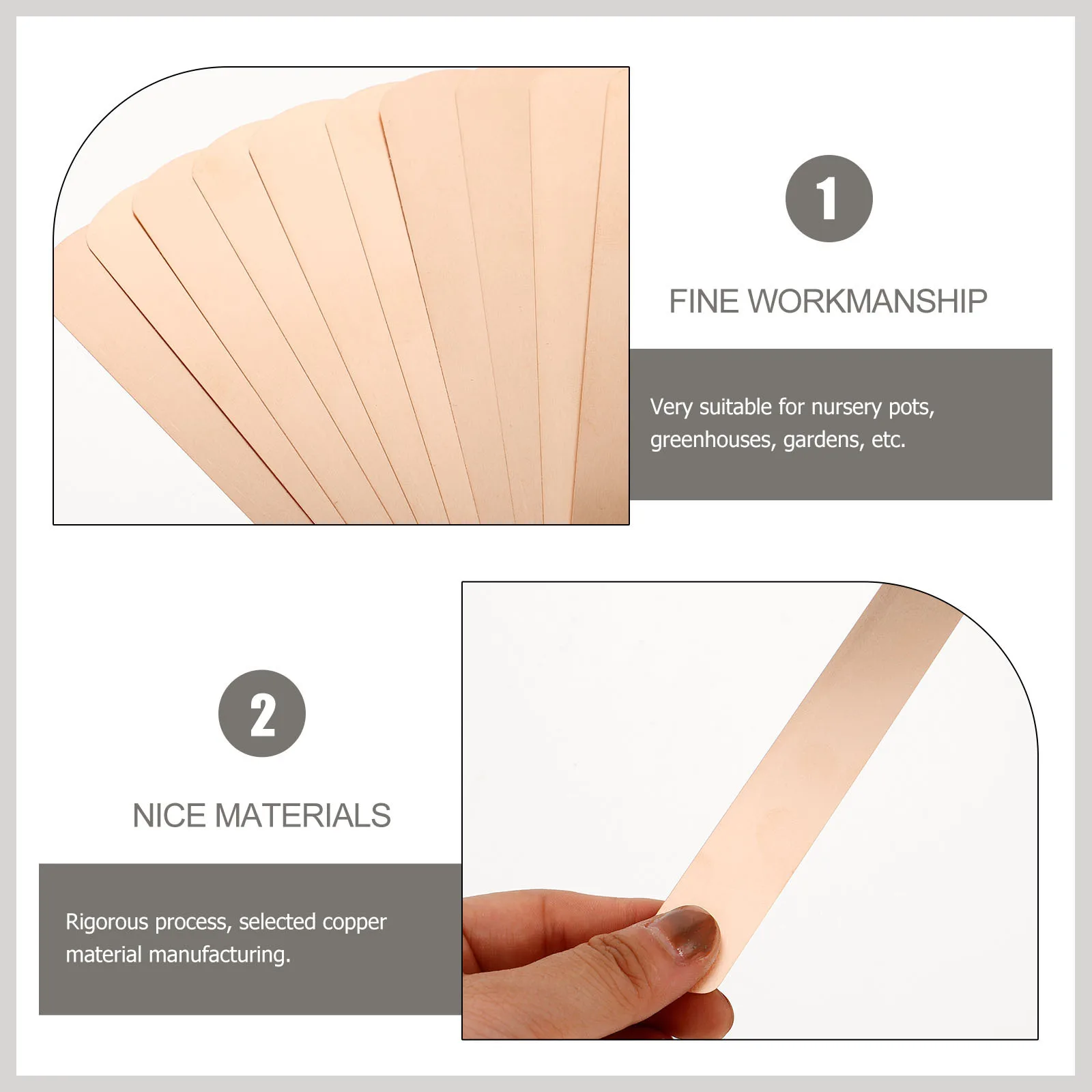 10Pcs Copper Plant Labels Metal Tags Long Lasting Garden Plant Marker Label Tags for Pots Greenhouse Outdoor Garden Labels
10Pcs Copper Plant Labels Metal Tags Long Lasting Garden Plant Marker Label Tags for Pots Greenhouse Outdoor Garden Labels