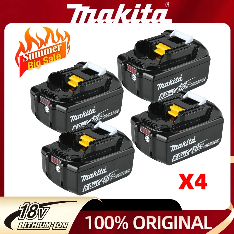 Makita 18V battery power tool battery replaceable for Makita DTW700 HR140D DJV182Z DDF487 DTD171 DGA404 tools 6.0Ah rechargeable
Makita 18V battery power tool battery replaceable for Makita DTW700 HR140D DJV182Z DDF487 DTD171 DGA404 tools 6.0Ah rechargeable