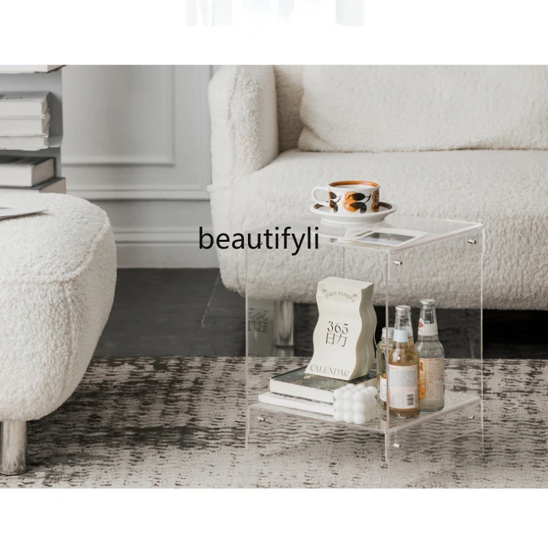 hj Nordic Acrylic Side Table Simple Transparent Sofa Side Cabinet Bedroom Bedside Side Table
hj Nordic Acrylic Side Table Simple Transparent Sofa Side Cabinet Bedroom Bedside Side Table