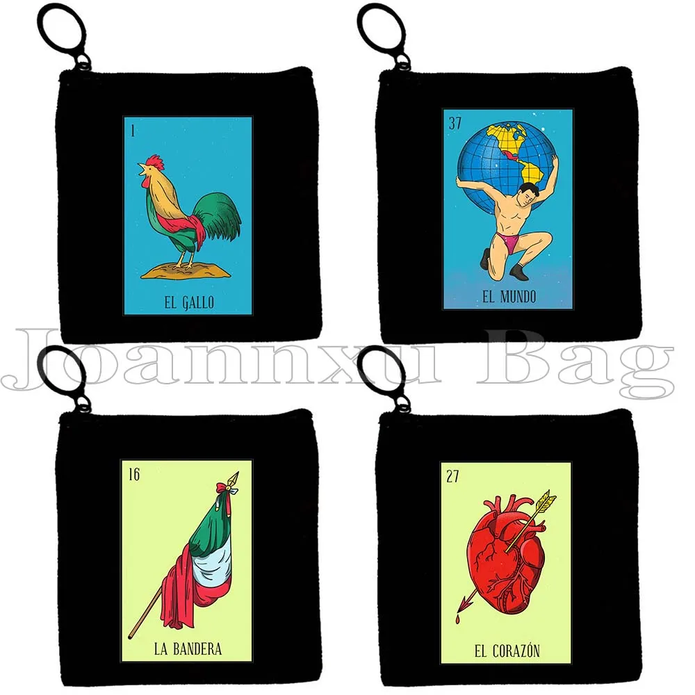El Catrin Tarot Nopal ESTRELLA SIRENA Luna ROSA LA BANDERA Mexican Loteria Bingo Card Art Coin Purse Key Case Bag Wallet Pouch
El Catrin Tarot Nopal ESTRELLA SIRENA Luna ROSA LA BANDERA Mexican Loteria Bingo Card Art Coin Purse Key Case Bag Wallet Pouch