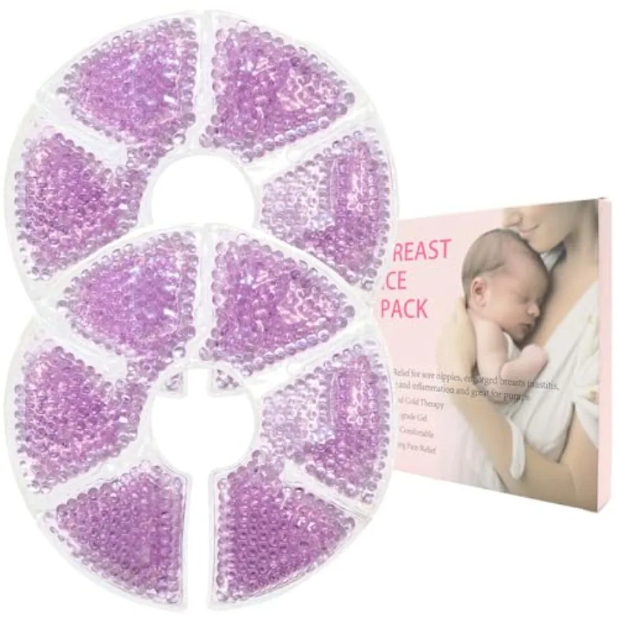 Breast Treatment Ice Pack Hot Cold Breast Pad, Nursing Pain, Mastitis, Swelling, Essential for Breastfeeding New Mothers, 2 Pac
Breast Treatment Ice Pack Hot Cold Breast Pad, Nursing Pain, Mastitis, Swelling, Essential for Breastfeeding New Mothers, 2 Pac
