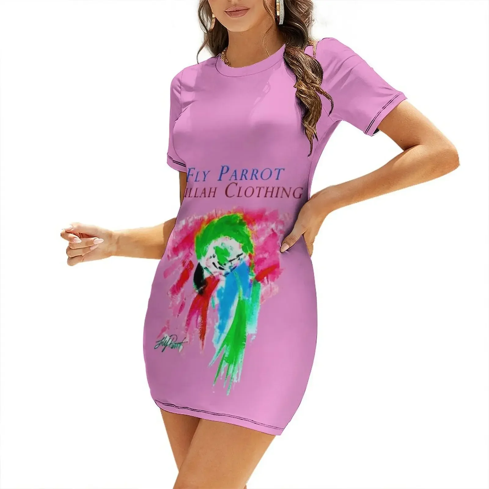 Parrot art painting colorful original Pastel Short-Sleeved Dress Dress woman womens clothing
Parrot art painting colorful original Pastel Short-Sleeved Dress Dress woman womens clothing