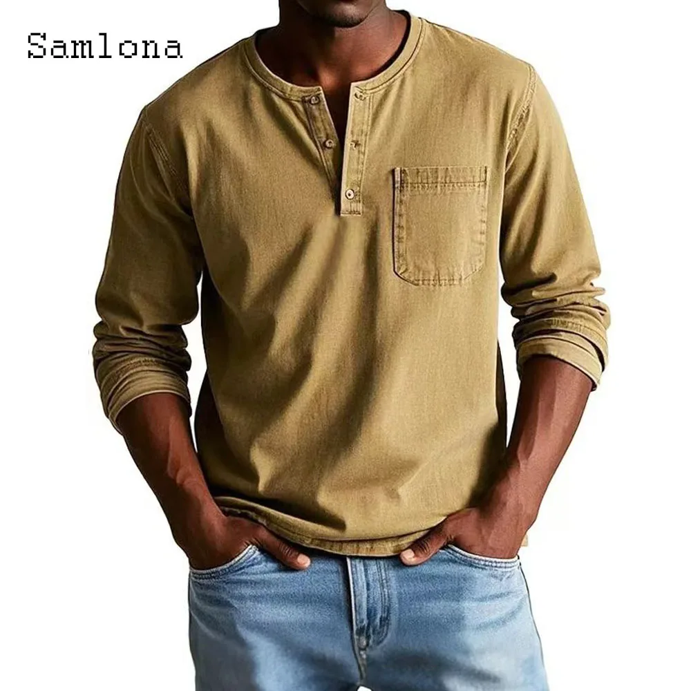 Men's Stand Pocket T-shirt Solid Collarless Fashion Polo 2025 European Style Casual Pullovers Sexy Mens clothing Plus Size S-5XL
Men's Stand Pocket T-shirt Solid Collarless Fashion Polo 2025 European Style Casual Pullovers Sexy Mens clothing Plus Size S-5XL